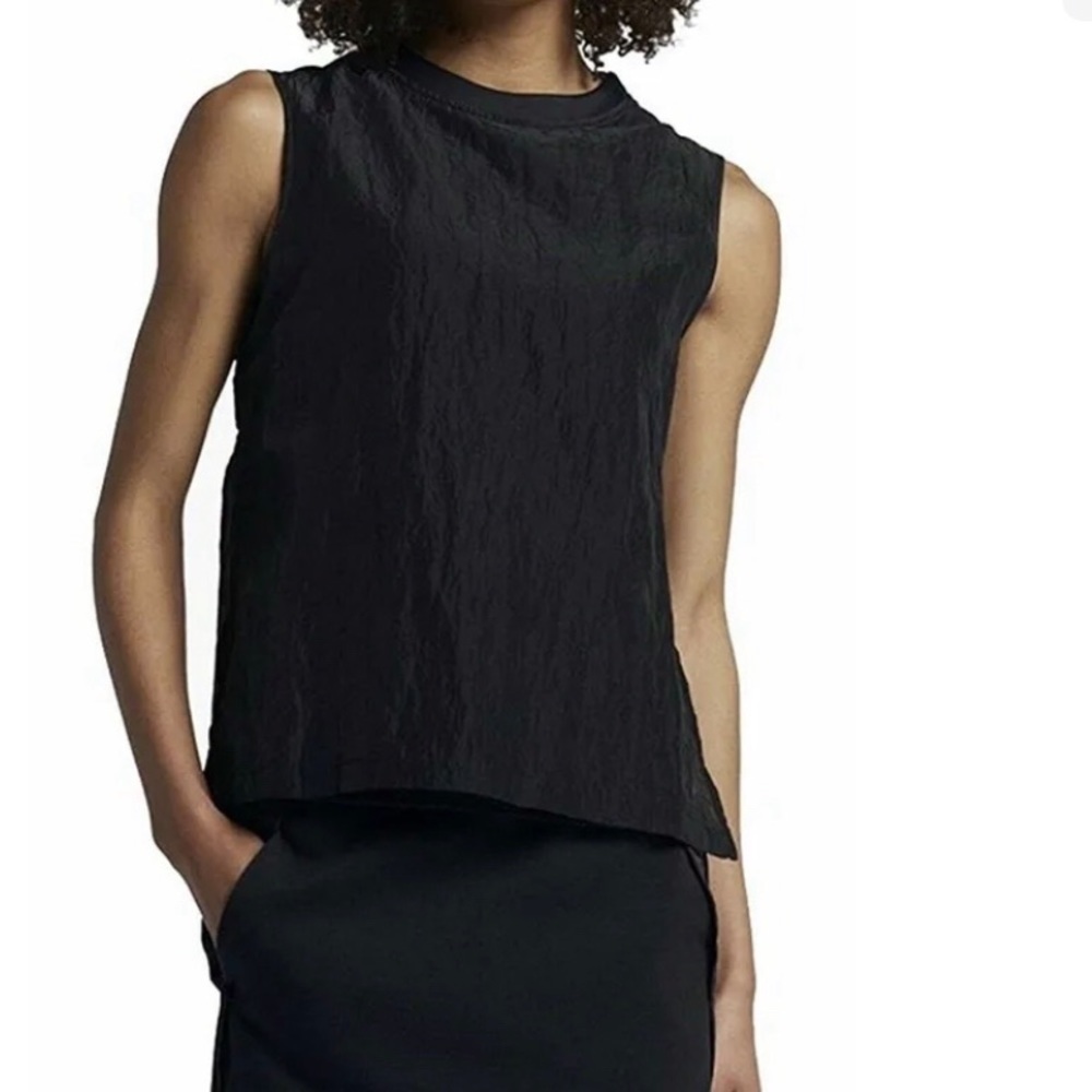 Nike black layered moisturewick tank top athletic top athleisure gym running